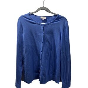 LOFT Outlet|Blue Button Down Cardigan|Size XL